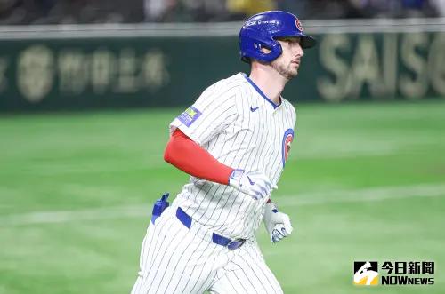 ▲芝加哥小熊休賽季補強Kyle Tucker。（圖／記者葉政勳攝）