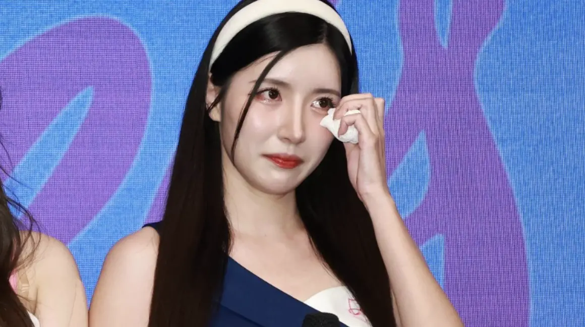 ▲南珉貞（如圖）今（24）日稍早出席「Fubon Angels開季媒體發布會」，在台上激動大哭，吐露10年來在韓的真實心聲，「韓國啦啦隊生涯也有一定的成績，所以在那考慮引退！」（圖／記者吳翊緁攝影）