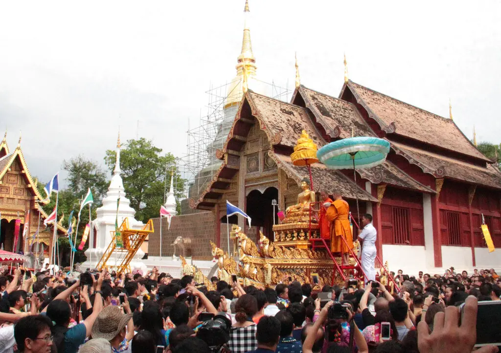 ▲潑水節是泰國新年最重要的節日之一。（圖／美聯社／達志影像）