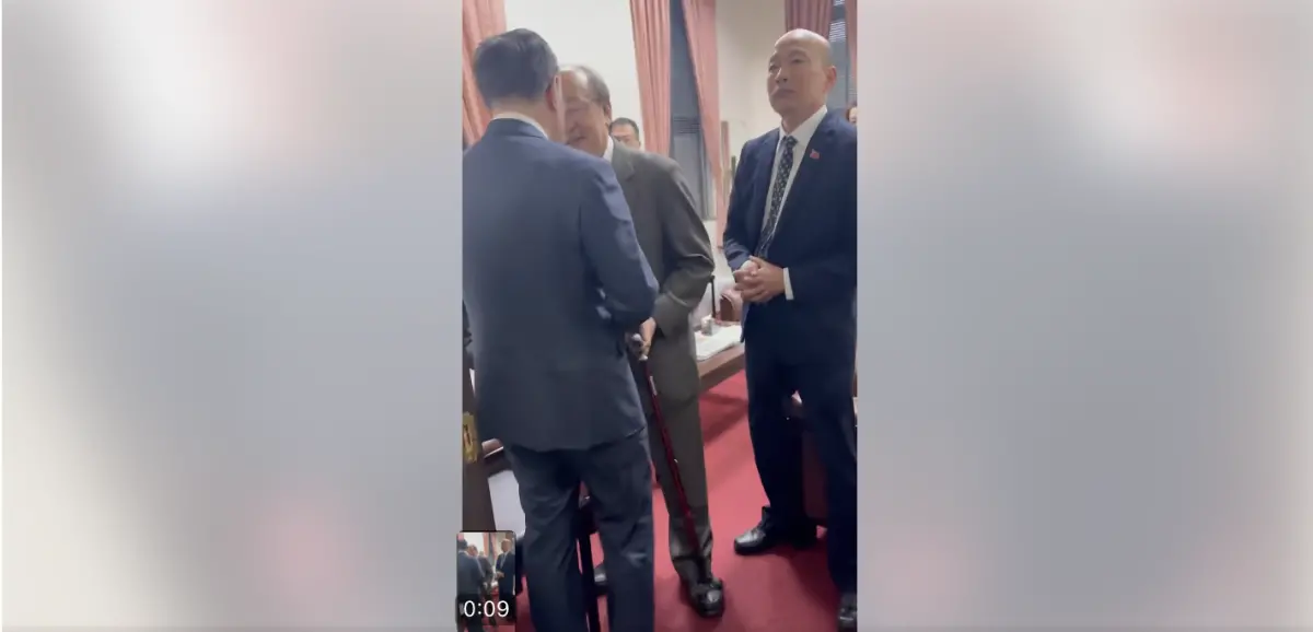 ▲民進黨立法院黨團公布影片，說明卓榮泰親自前往韓國瑜辦公室，獲得其同意後才帶著閣員離開立院。（圖／翻攝自民進黨立法院黨團臉書）