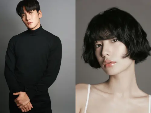 ▲池昌旭（左）是《醜聞》男主角，林珍娜為女配。（圖／Netflix）