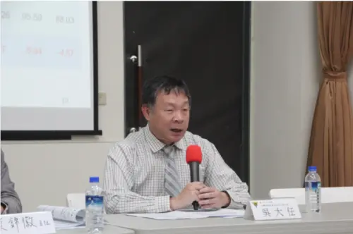 ▲吳大任今（27）日表示，台灣幾乎沒有什麼汽車出口到美國，所以基本沒有影響，但因為台灣汽車關稅是17.5%，美國在調整前關稅是2.5%，可恐成為未來「對等關稅」談判籌碼之一。（圖／記者鍾泓良攝影）