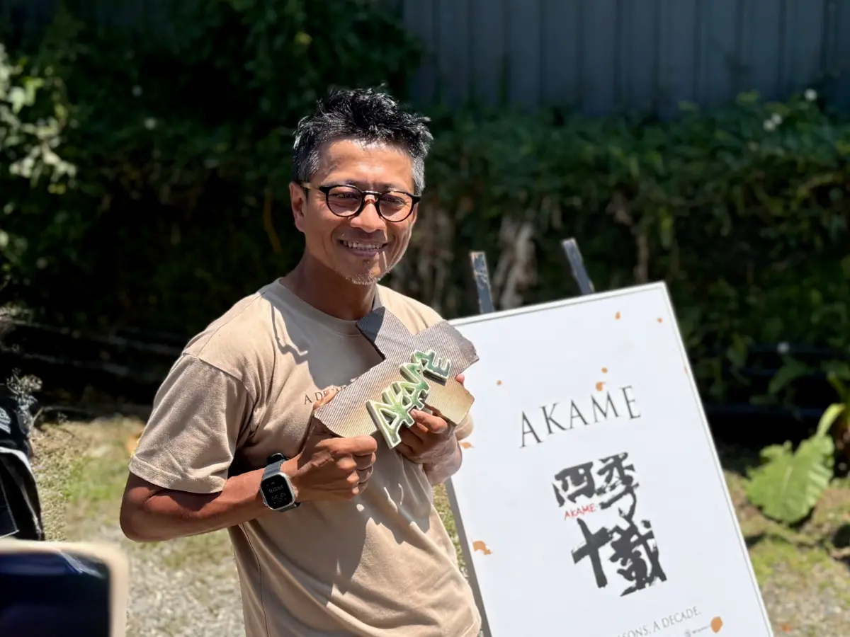 ▲AKAME今年邁向第10年，依舊是全台超難預約的餐廳之一，老闆兼主廚Alex也親曝了人氣不敗的原因。（圖／記者葉盛耀攝）