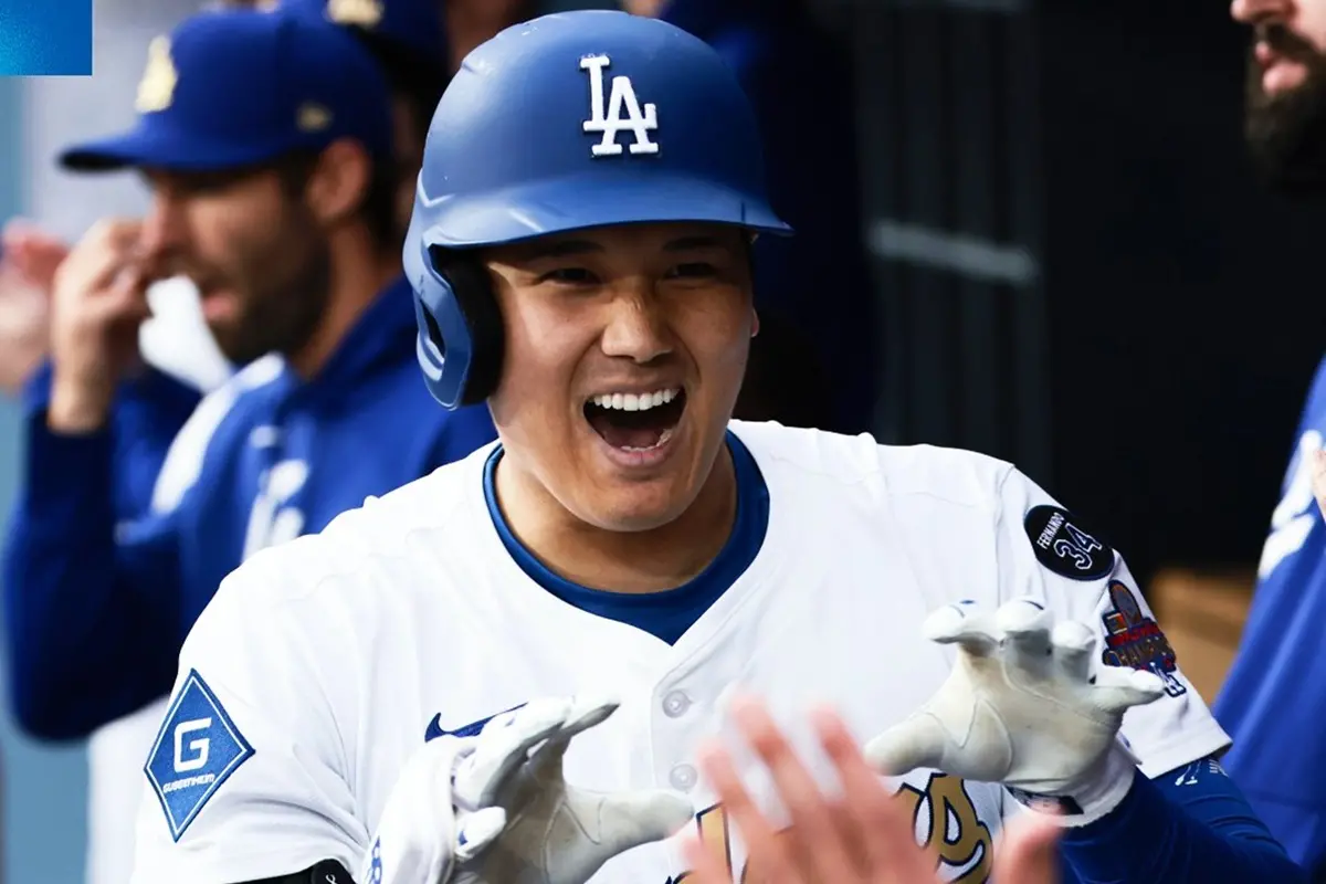 ▲大谷翔平今日面對底特律老虎，於第7局揮出反方向全壘打，連續2戰開轟，終場率領道奇5：4擊敗老虎，新球季取得3連勝。（圖／取自MLB官網）