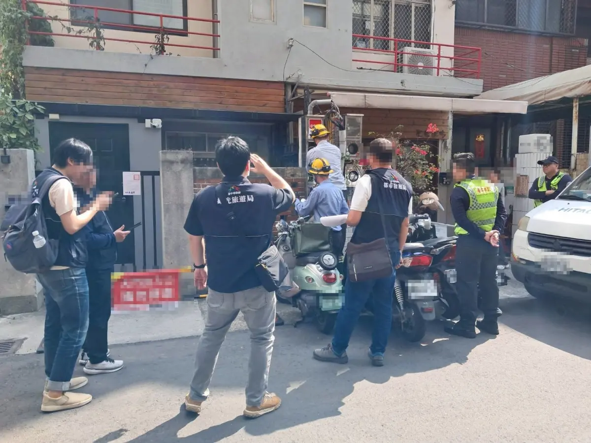▲中市府強制執行，西屯區及西區等2家日租套房斷水斷電處分(圖／觀旅局提供2025.3.28)