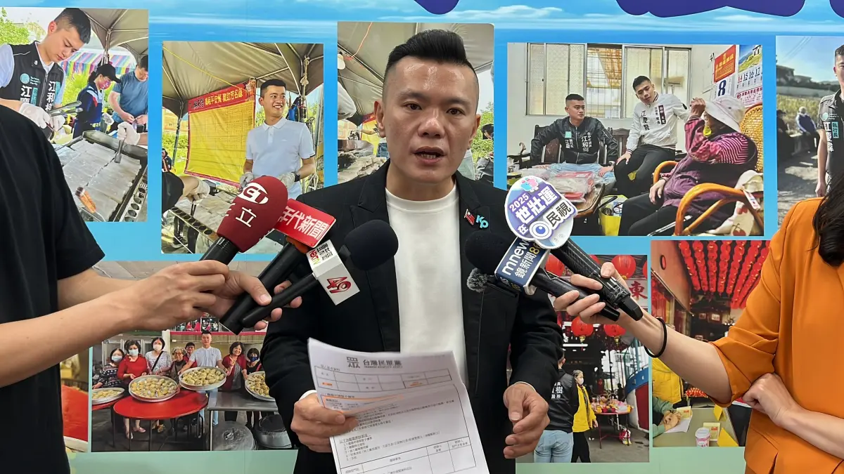 ▲江和樹今天受訪時撂話，指「現在柯文哲不在了，要我走可以直說」。（圖／記者顏幸如攝，2025.03.28）