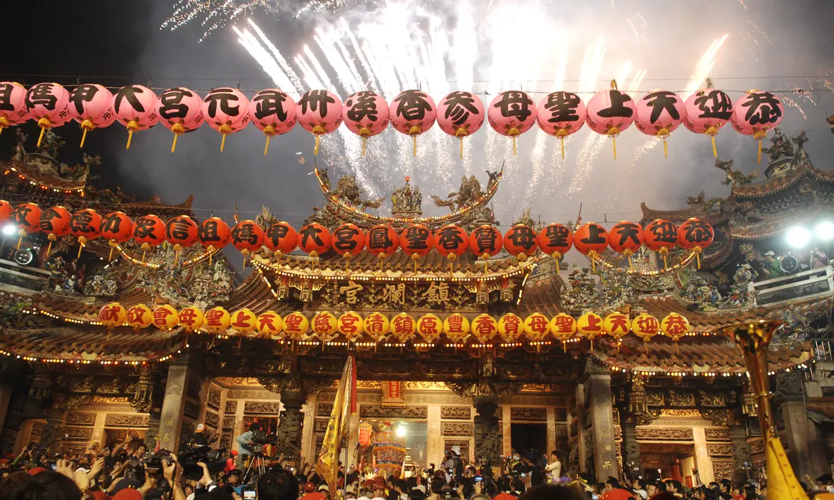 ▲4/4大甲媽遶境  警：不得展示任何幫派標誌！（GOOGLE）