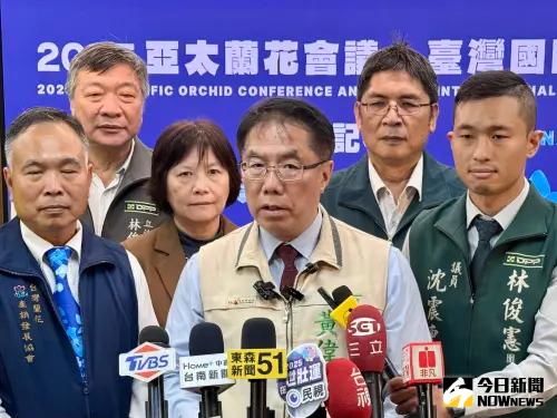 ▲黃偉哲表示，國際蘭展在臺南圓滿畫下句點，今年各項指標均朝向正向發展，南市府也預估3-5年外銷訂單可達114.3億。(圖／記者郭俊暉攝,2025.03.08)