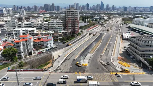 市政路延伸進度第1標預計5月通車　第2標挑戰高鐵國道施工推進
