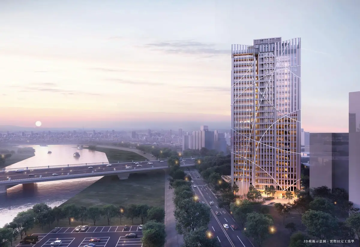 ▲都美機構士林指標商辦「大河商爵」總銷規模達63億，基地位北士科旁大南路，主打日本建築大師丹下憲孝設計。（圖／賦泰廣告提供）