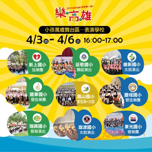 ▲小孩萬歲舞台區表演學校。（圖／高市府教育局提供）
