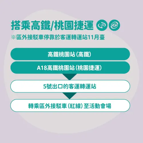 ▲「2025桃園彩色海芋季」大眾運輸資訊（圖／取自桃園彩色海芋季臉書）