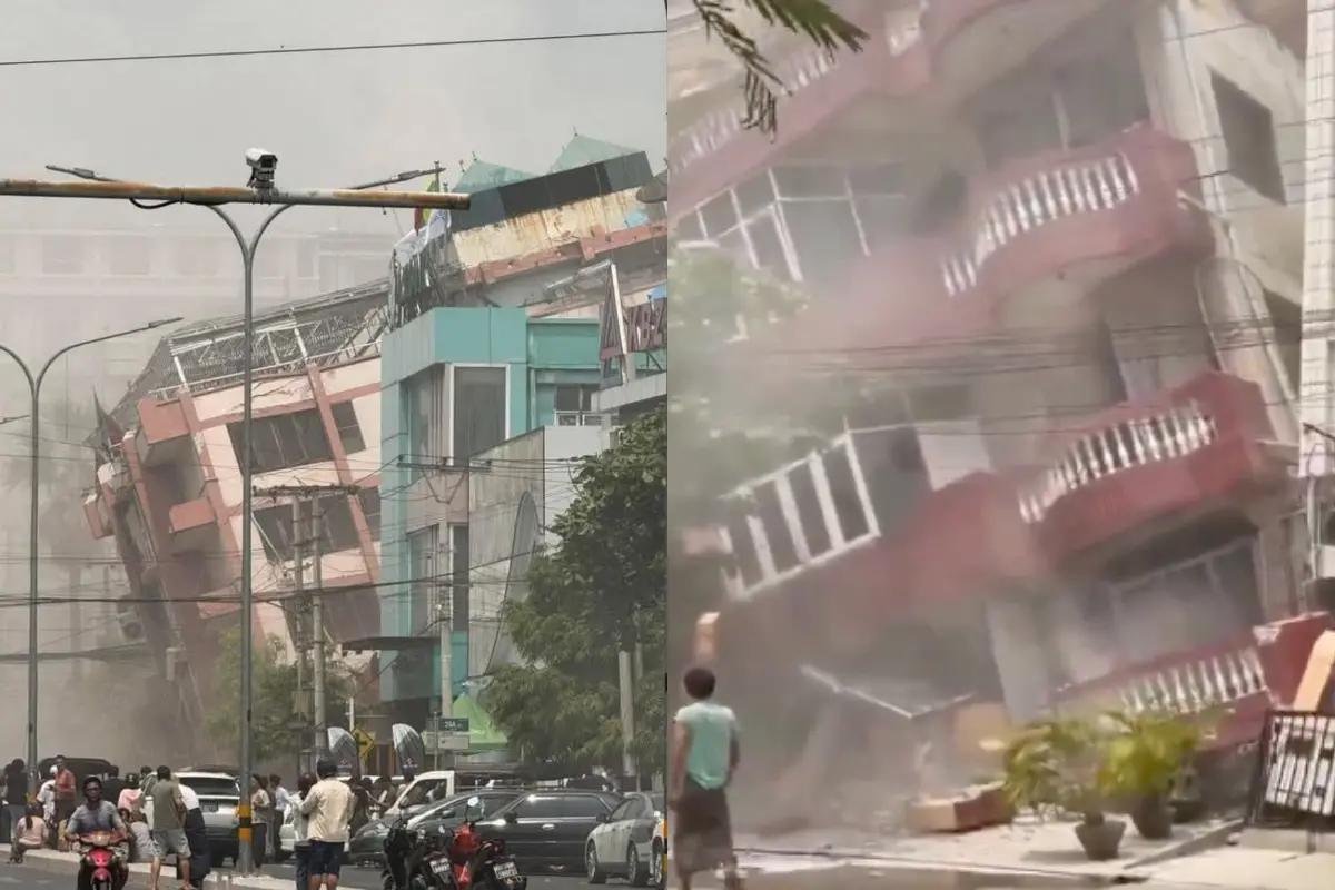 ▲緬甸發生強震，醫院的傷患已人滿為患。（圖／翻攝自X）