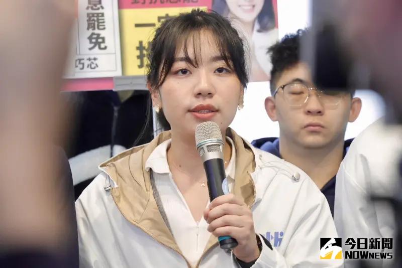 ▲國民黨發言人楊智伃砲轟吳怡農努力要配得上你的野心。（圖／NOWNEWS攝影中心）