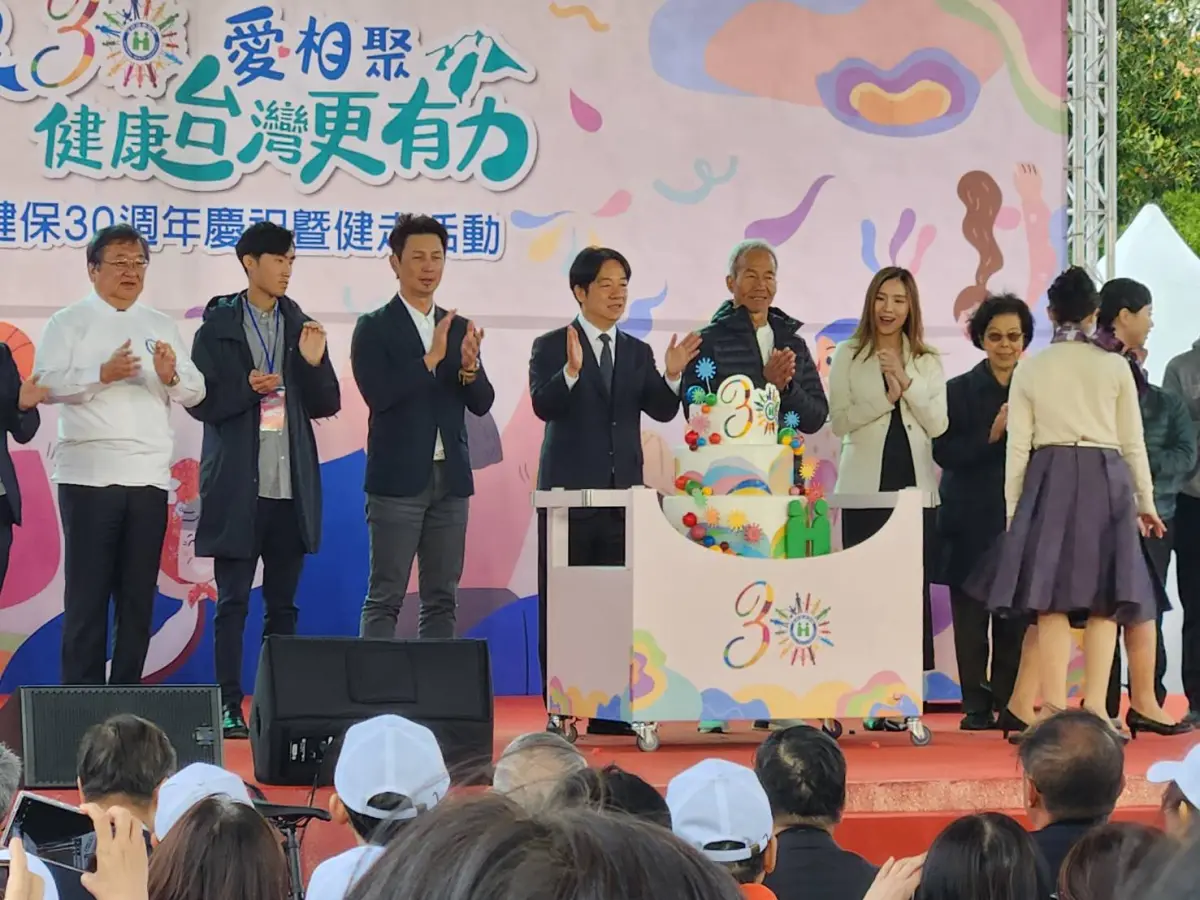 ▲健保30週年，賴清德出席活動，談到健保問題。（圖／記者陳佩君攝，2025.03.29）