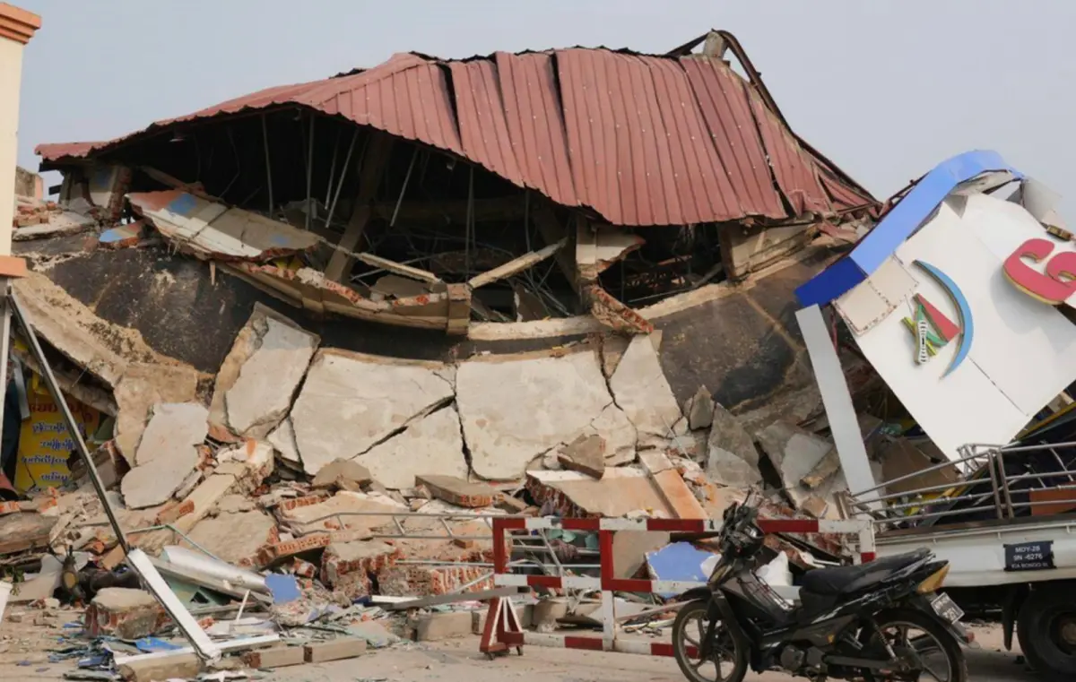 ▲緬甸發生強震，至今已經造成超過1600人喪命。（圖／美聯社／達志影像）