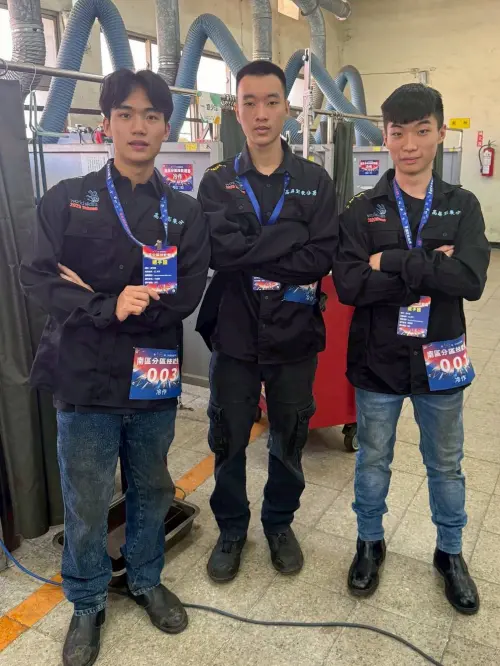 ▲為使技能尊榮觀念向下扎根、延伸，高分署本次特別與高雄高工及中正高工共同培訓多名國中小將。（圖／勞動部高分署提供）