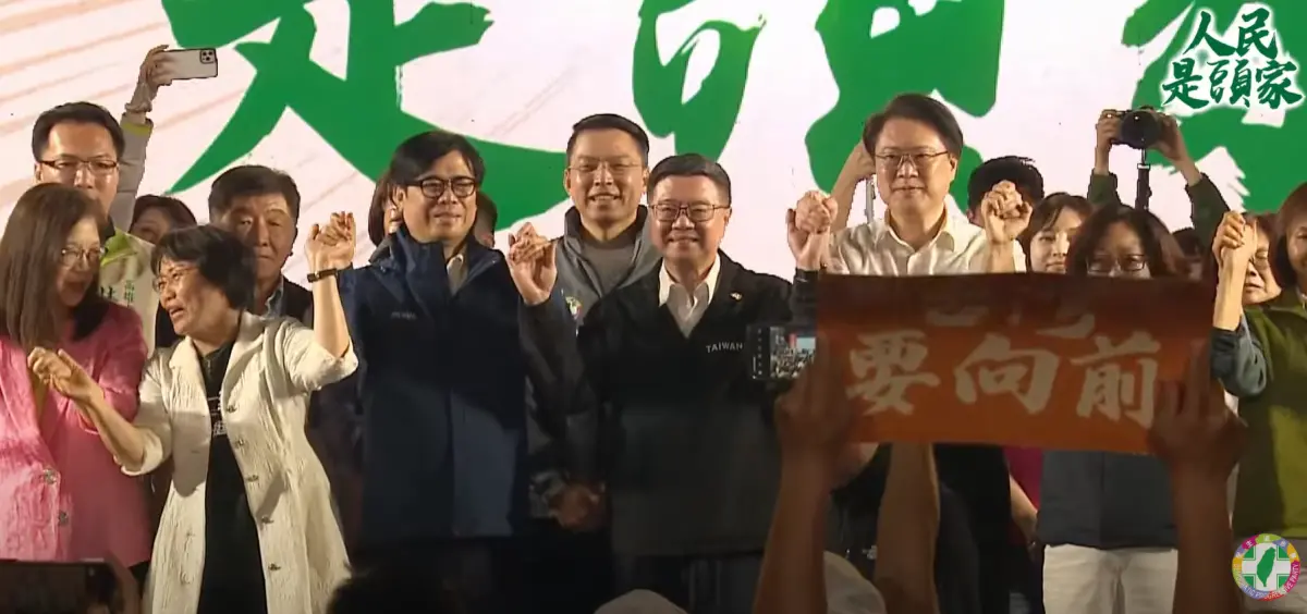 ▲卓榮泰宣布，未來翁曉玲要索取任何資料，一律先送行政院，他同意才能給。（圖／民進黨YT）