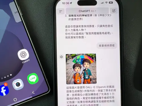 ▲ChatGPT的圖像生圖功能政策上似乎有所調整，人像已經很難生成吉卜力風格。（圖／記者周淑萍攝）