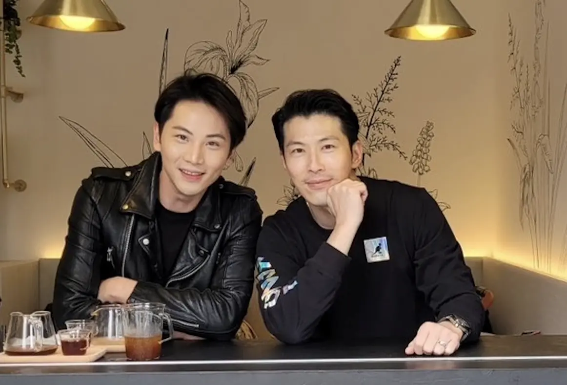 ▲黃少祺（右）和李睿紳亦師亦友，兩人會一起健身、討論劇本，李睿紳也很感謝黃少祺教他許多。（圖／三立提供）