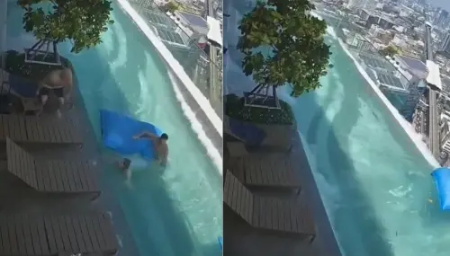 緬甸地震讓泰國「高樓泳池」遊客差點墜樓！危險畫面全曝光

