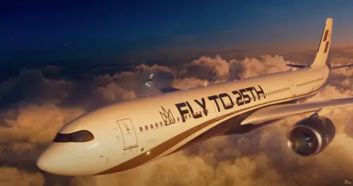 與星宇航空跨界合作,以星宇航空航機為主體,建模3D 的“五月天Fly to 25th 航機 ▲與星宇航空跨界合作,以星宇航空航機為主體,建模3D 的“五月天Fly to 25th 航機