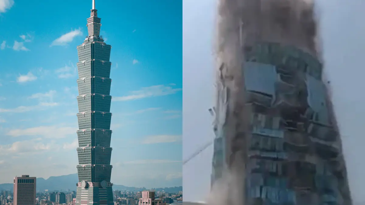 ▲泰國新聞曾介紹「台北101」防震設計，酸爆泰國倒榻大樓是中國建的。（圖／翻攝自Unsplash、X平台）