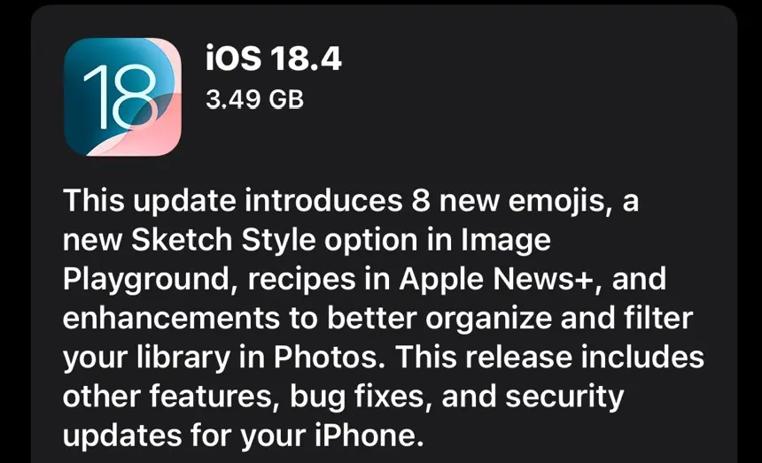 ▲蘋果今（1）日正式推出iOS 18.4版本，帶來了大量的功能更新。（圖／資料照）
