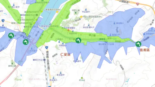 ▲4/1基隆停水，市內4處加水站位置一次看。（圖／自來水公司）