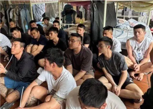 台男與中國男共組超大型詐團！柬埔寨警逮186人　出動公車載人
