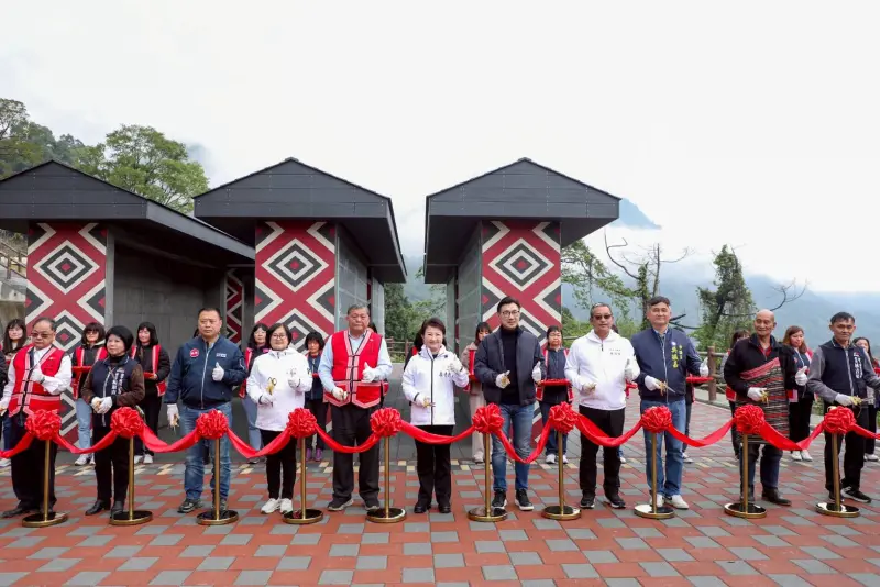 ▲台中市原鄉「竹林公墓納骨牆」啟用典禮(圖／民政局提供2025.4.2)