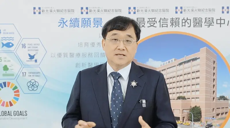 ▲新光醫院行政副院長洪子仁說明加薪相關政策細節。（圖／新光醫院）