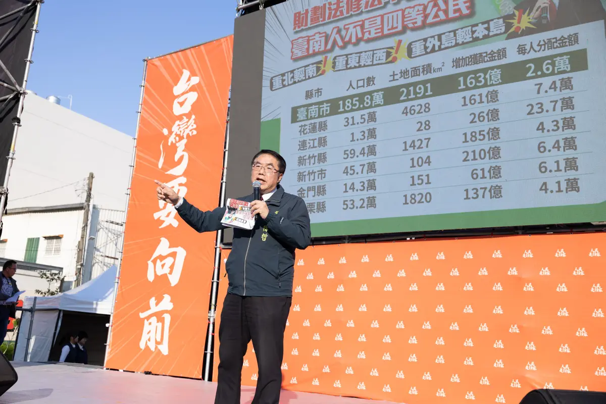 ▲台南市長黃偉哲宣布，將彙整台南所有受影響的建設項目，製成公開說帖，向市民清楚交代藍白在國會刪凍預算的具體影響，（圖／作者提供）