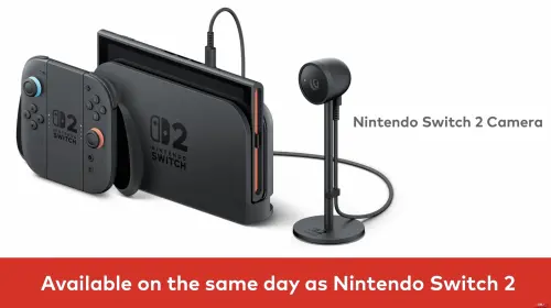Switch 2支援多人語音聊天、螢幕分享等功能,任天堂也將推出Switch 2專屬的視訊外接鏡頭。(圖/Nintendo YT) ▲Switch 2支援多人語音聊天、螢幕分享等功能,任天堂也將推出Switch 2專屬的視訊外接鏡頭。(圖/Nintendo YT)