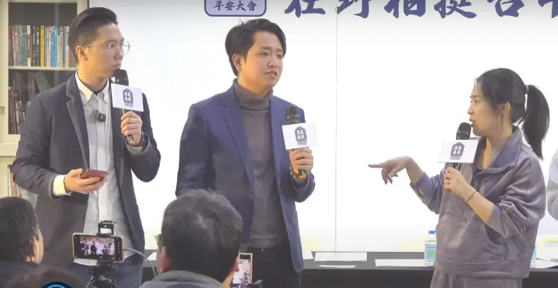 ▲國民黨立委徐巧芯今晚到台中，為同樣陷罷免危機的藍委羅廷瑋助講。（圖／翻攝歷史哥YT，2025.04.02）