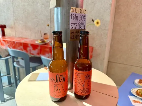 ▲酉⿁聯名啤酒now。（圖／記者蕭涵云攝）
