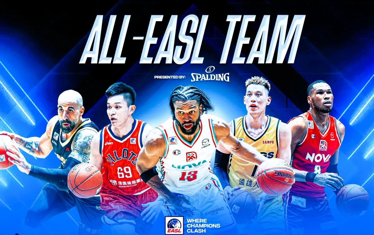 ▲亞超聯賽公布2024-25斯伯丁年度最佳陣容 林書豪、盧峻翔聯袂入選。(圖/東超提供)