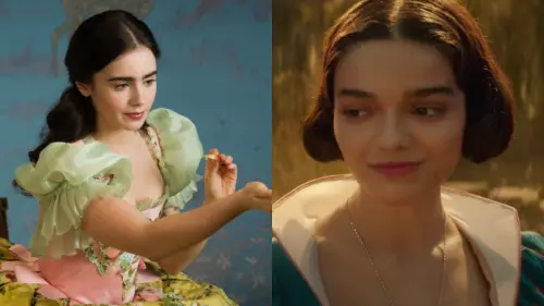 ▲莉莉柯林斯（左）被台灣影迷認為比瑞秋曾格勒（右）更適合出演白雪公主。（圖／摘自《魔鏡，魔鏡》片段、《白雪公主》預告）