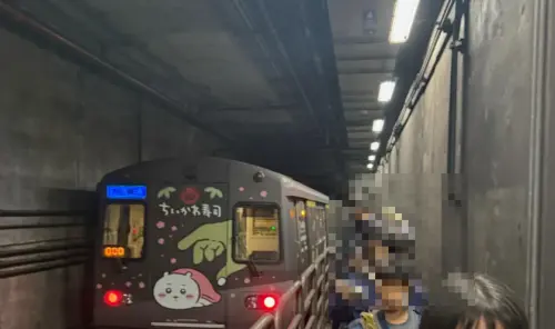北捷板南線府中站女子落軌釀列車停駛!旅客「走軌道疏散」畫面曝