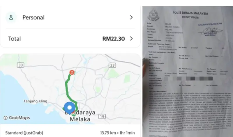 ▲馬來西亞驚傳Grab司機故意繞路，並且猥褻女乘客的行徑。（圖／翻攝自8World）