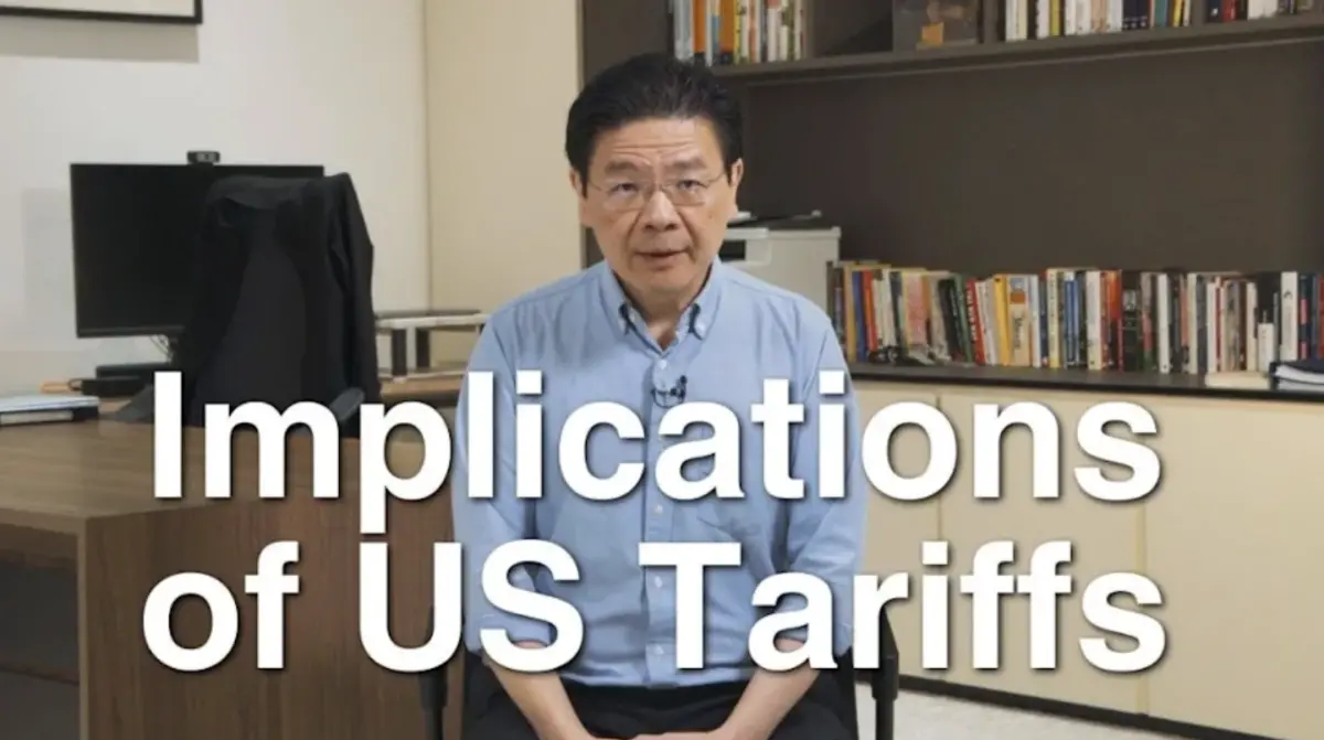 ▲美國總統川普對全球各國實施「對等關稅」新政策，新加坡總理黃循財對此發佈影片說明。（圖／翻攝自黃循財YT頻道）