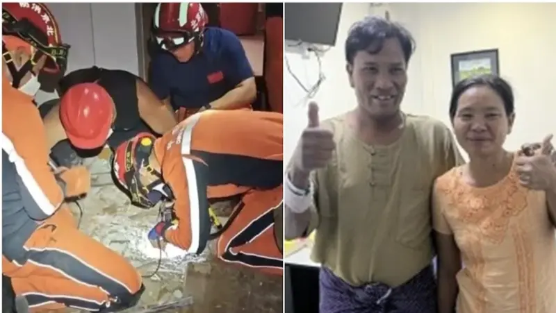 靠喝尿混巧克力粉撐過5天　緬甸男震後奇蹟生還