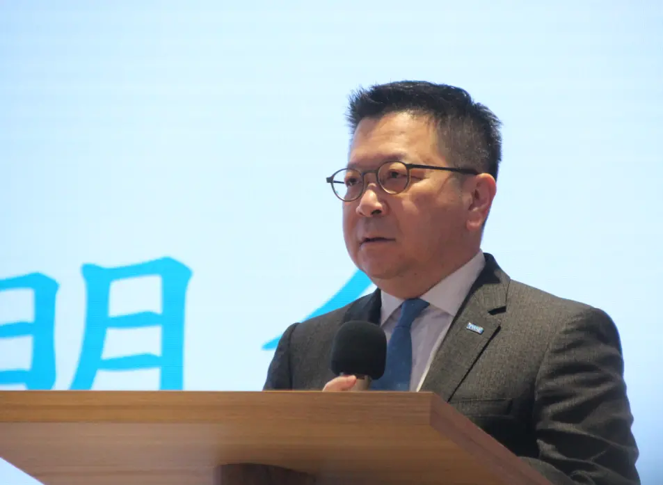 ▲林修銘表示，短期震盪在所難免，應給予我國企業、政府信心，短期市場的波動應回歸基本面的理性評估。（圖／記者鍾泓良攝影）