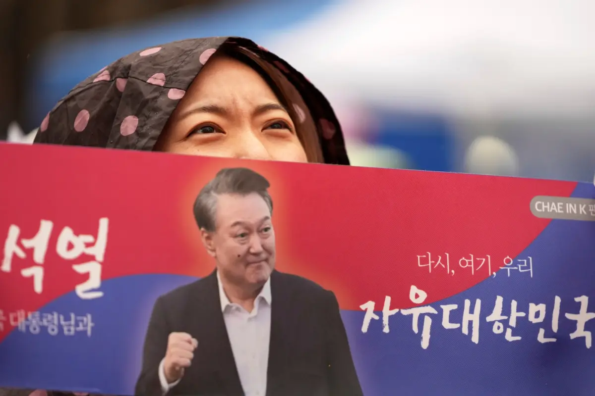 ▲韓國總統尹錫悅確定被彈劾成功後，新的總統大選需在60天內舉行。（圖／美聯社／達志影像）