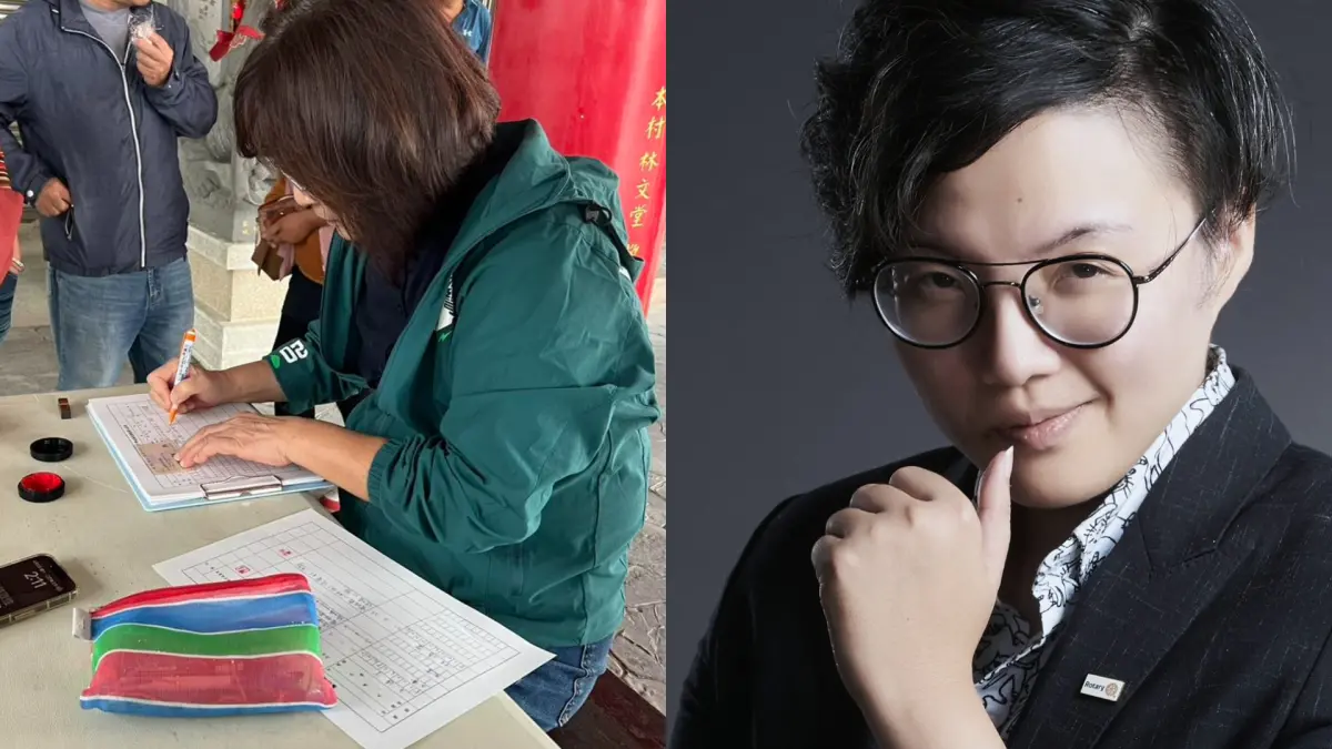 ▲吳靜怡分享，近日雲林出現一位「連署超人」，而這個人就是前雲林縣長蘇治芬。（圖／翻攝自蘇治芬、吳靜怡臉書）