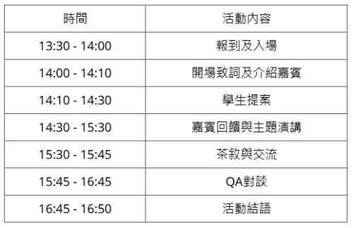 4/19跨世代活動流程 ▲NOWnews跨世代系列論壇《綠色學習改革—讓你告別沉重書包!》座談會,將於4/19下午14:00-17:00舉辦,廣邀學生提出教育改革建言。