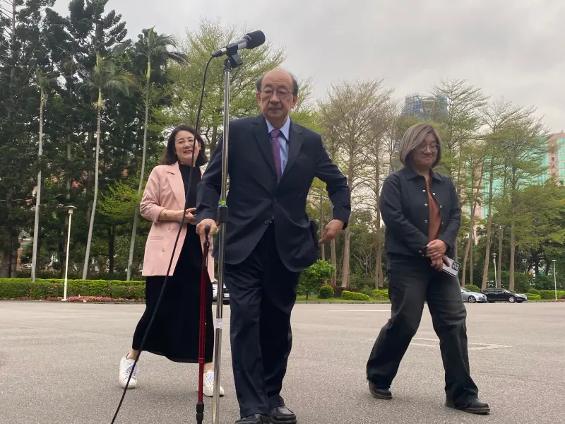 ▲美國總統川普關稅政策震撼全球,柯建銘表示川普發動「全球大罷免」要把中國打掉。(圖/記者陳威叡攝,2025.04.07)