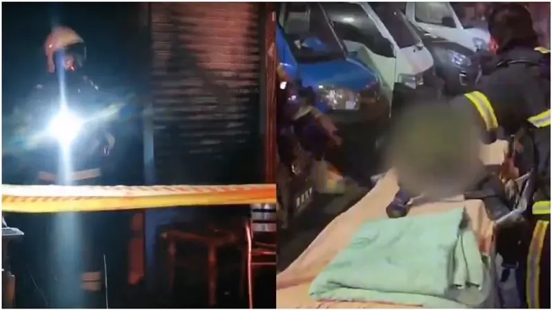 嘉義縣中埔鄉和美村一處私人宮廟2月18日晚間一場火災，導致5歲男童殞命，於今（7）日滿七當天出殯。（圖／翻攝畫面）