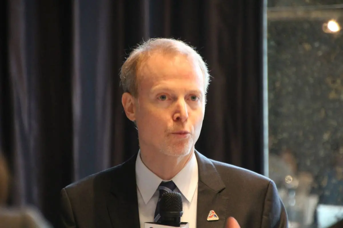 ▲Dan Silver提及，「本會呼籲雙方政府加速談判，以促使該等關稅降到最低，同時應確保談判過程透明、明確且公平。」（圖／記者鍾泓良攝影）