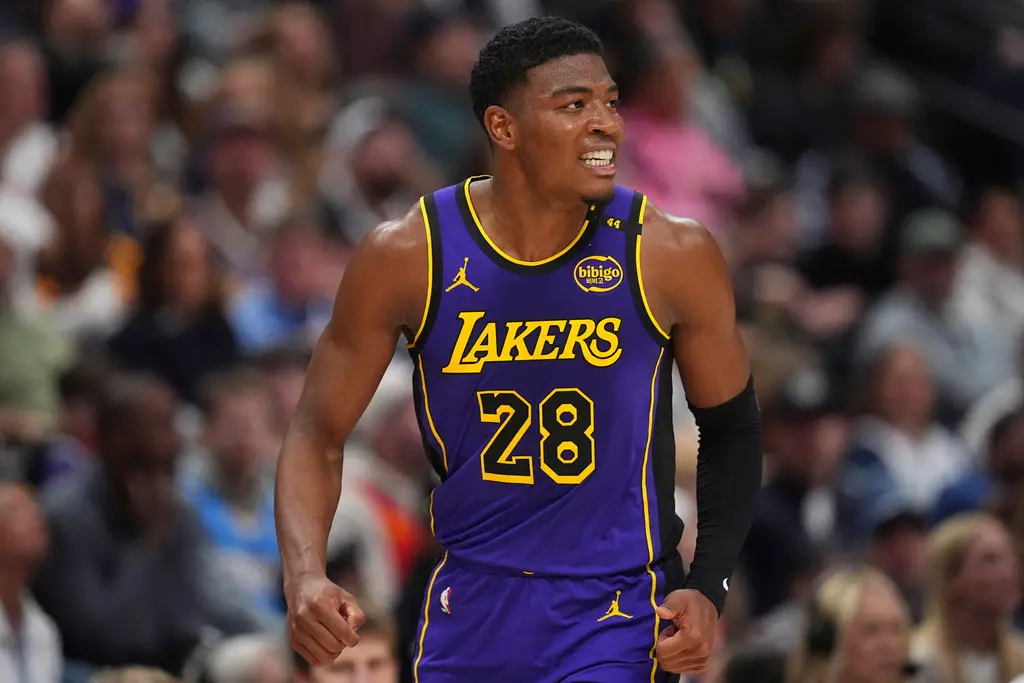 ▲洛杉磯湖人中鋒位置的深度不足。如果他們決定在高強度陣容中更多打小球，根據湖人主帥JJ Redick報導，八村壘將會是關鍵人物。（圖／美聯社／達志影像）